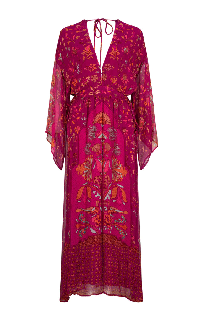 tigerlily long sleeve dress Tigerlily velvet and silk blend dress, Pavlina in
