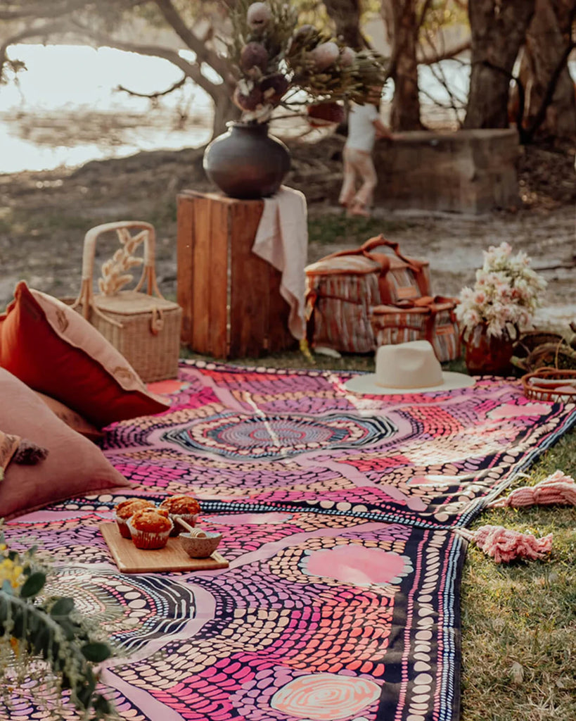 WANDERING FOLK MIIMI JINDA COLLAB PICNIC RUG Corner Surf Shop