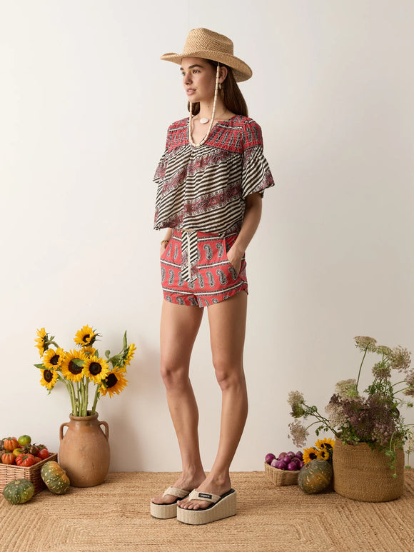 BOTEH MARQUEE FLUTED BLOUSE - Corner Surf Shop