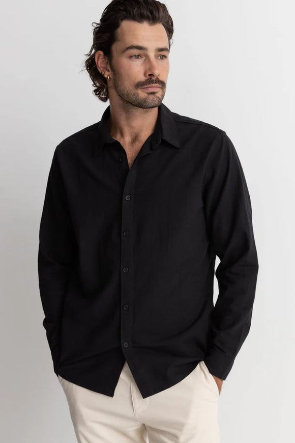 RHYTHM CLASSIC LINEN LS SHIRT - Corner Surf Shop
