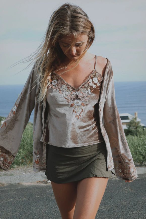 BAREFOOT BLONDE MOCHA HENDRIX CAMI