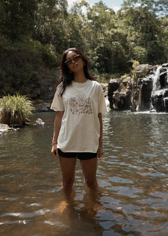 AFENDS SHAPES OVERSIZED TEE