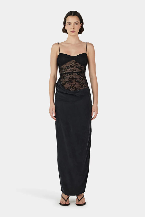 OWNLEY LOLA MIDI LACE DRESS
