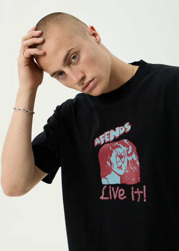 AFENDS LIVE IT BOXY TEE