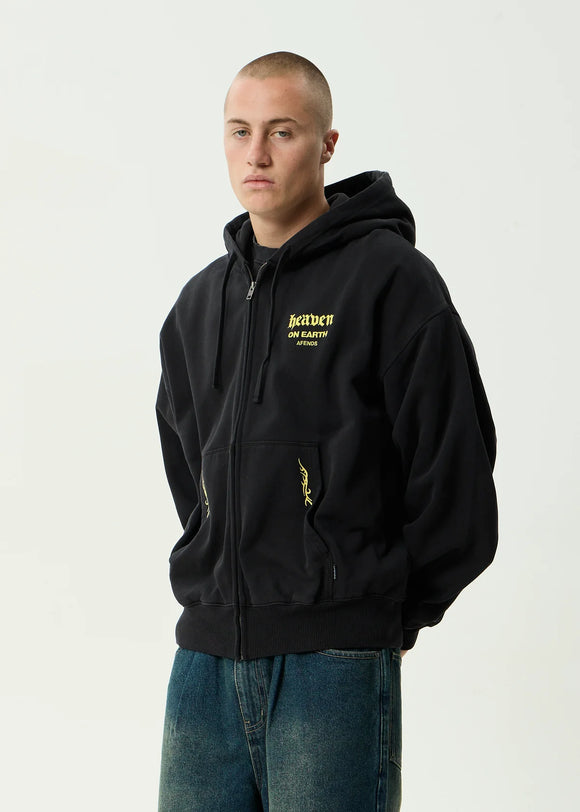 AFENDS HEAVEN BOXY ZIP HOODY