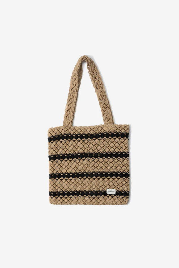 RHYTHM SOL STRIPE CROCHET TOTE BAG