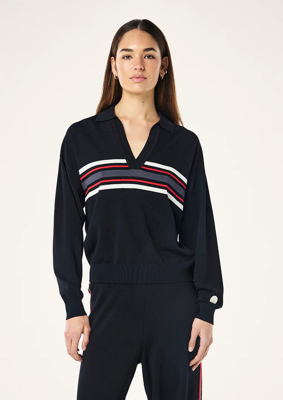 PE NATION RETREAT COLLAR KNIT