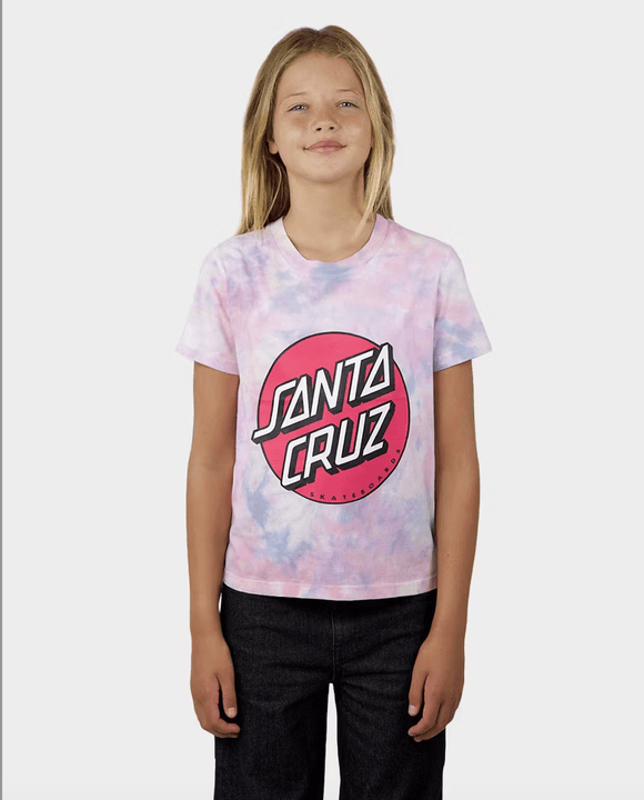 SANTA CRUZ OTHER DOT FRONT TIE DYE S/S TEE