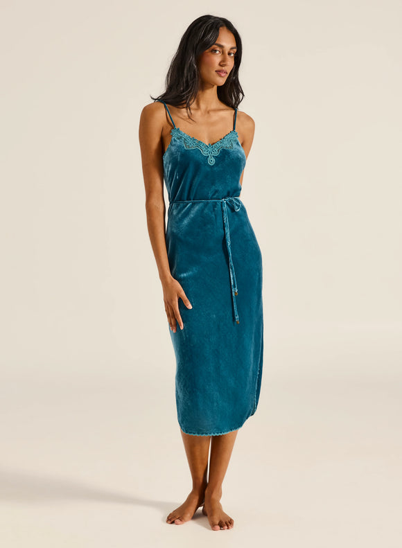 TIGERLILY JUNGLE ESTELLA VELVET MIDI DRESS - Corner Surf Shop