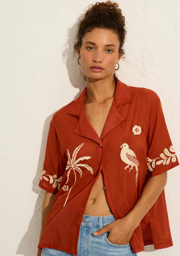 AUGUSTE EMBROIDERED RIO SHIRT