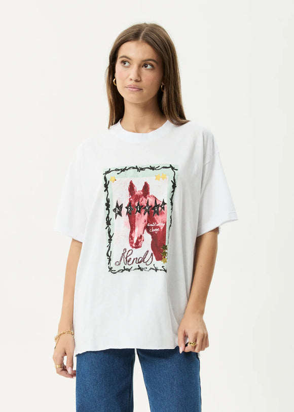 AFENDS HORSEGIRL OVERSIZED TEE