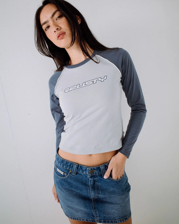 RUSTY MAVERICKS LOW RISE DENIM SKIRT