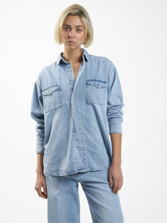 THRILLS ADRIAN DENIM SHIRT